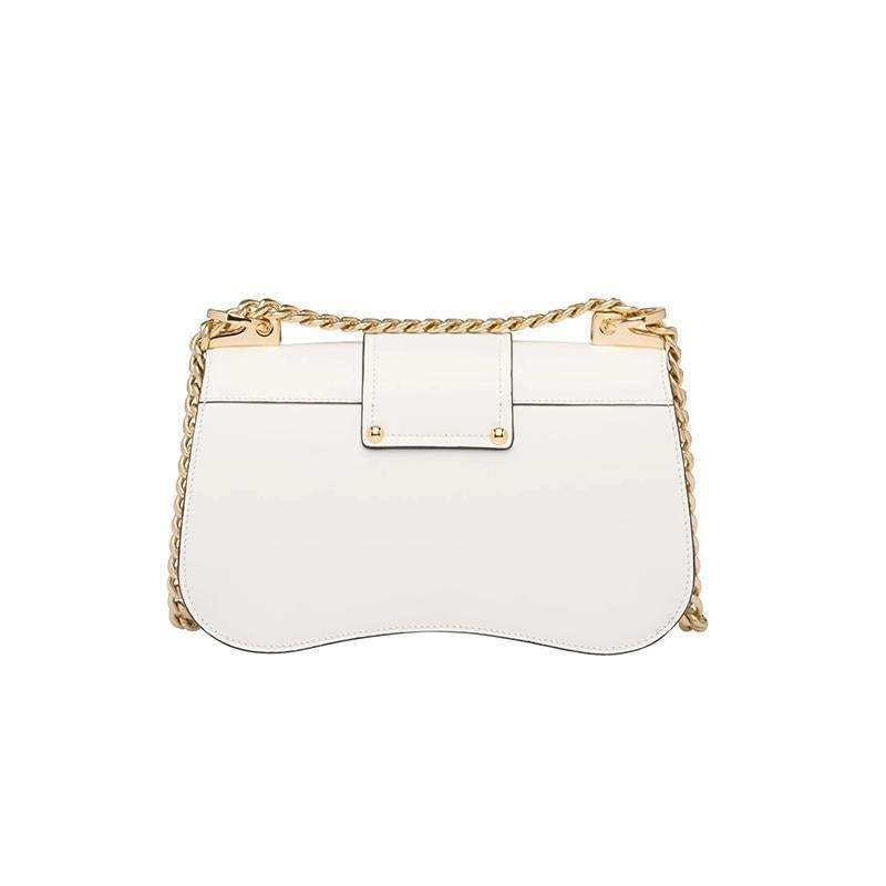 PRADA(プラダ) プラダ シドニー レザー ショルダーバッグ ホワイト