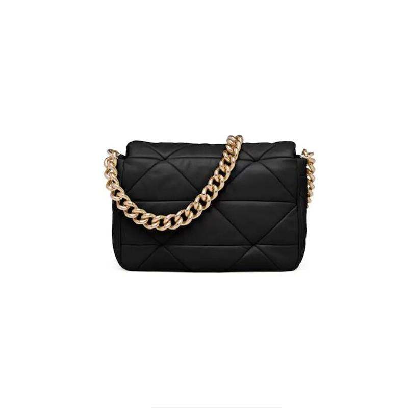 PRADA(プラダ) システムナッパレザーパッチワークバッグ ショルダーバッグ ブラック