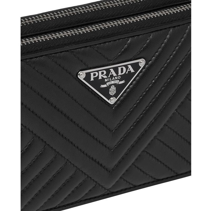 PRADA(プラダ) ナッパレザー ミニショルダーバッグ ブラック