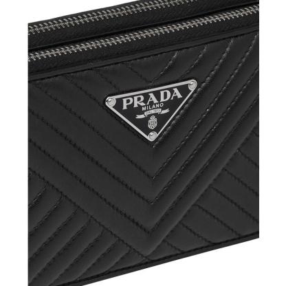 PRADA(プラダ) ナッパレザー ミニショルダーバッグ ブラック