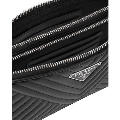 PRADA(プラダ) ナッパレザー ミニショルダーバッグ ブラック