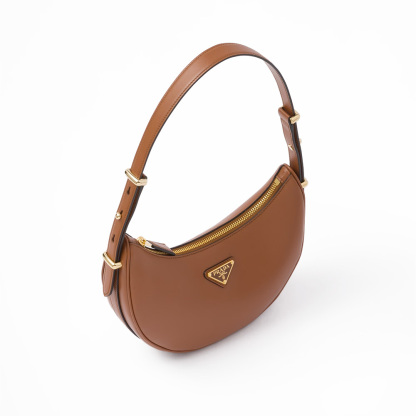 PRADA(プラダ) プラダ アーケ レザーショルダーバッグ コニャック ハンドバッグ