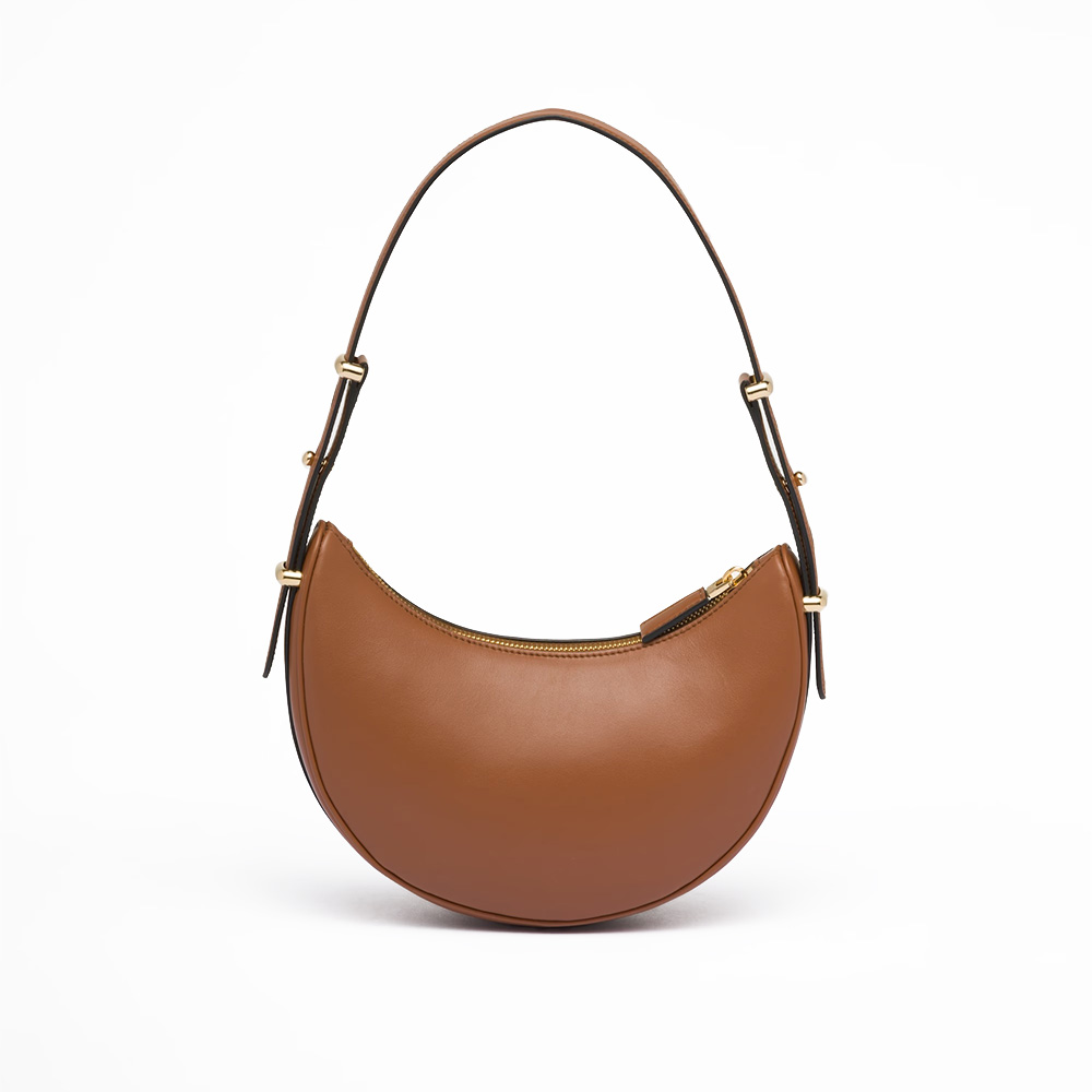 PRADA(プラダ) プラダ アーケ レザーショルダーバッグ コニャック ハンドバッグ