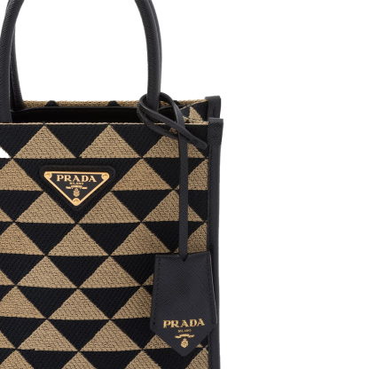 PRADA(プラダ) プラダ シンボル エンブロイダリーファブリック ミニバッグ