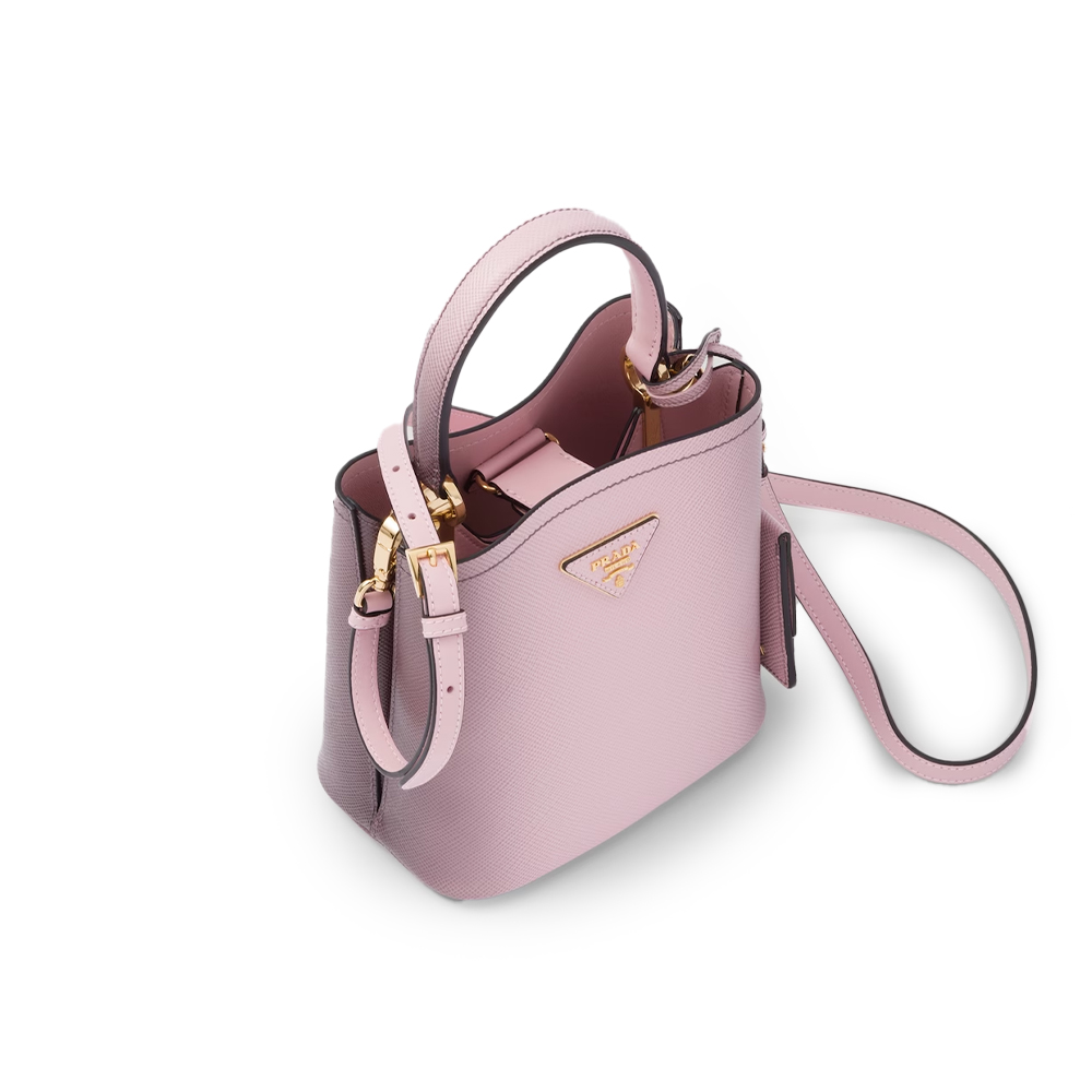 PRADA(プラダ) プラダ パニエ サフィアーノレザー スモールバッグ スフマート ピンク  ハンドバッグ ショルダーバッグ