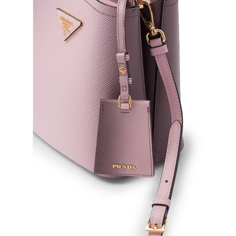 PRADA(プラダ) プラダ パニエ サフィアーノレザー スモールバッグ スフマート ピンク  ハンドバッグ ショルダーバッグ
