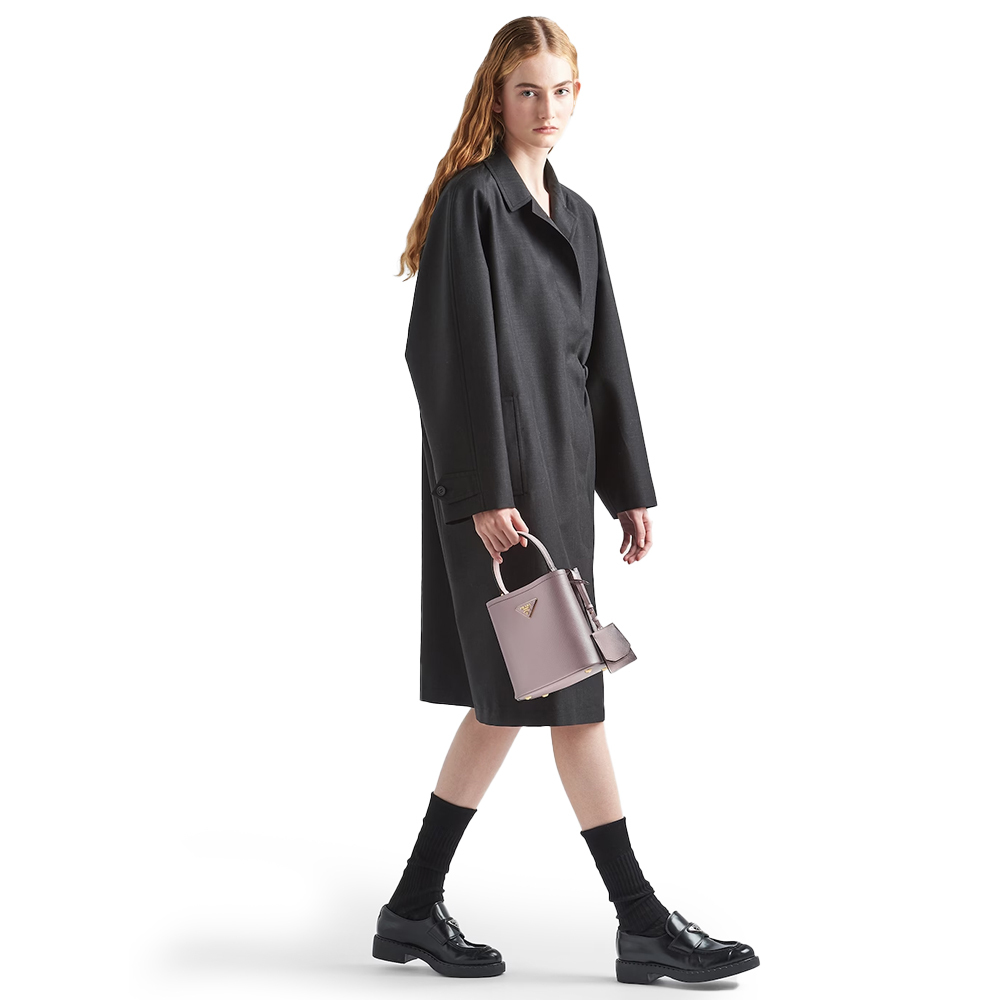 PRADA(プラダ) プラダ パニエ サフィアーノレザー スモールバッグ スフマート ピンク  ハンドバッグ ショルダーバッグ