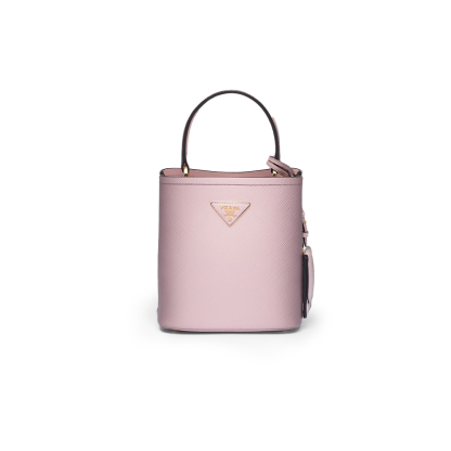 PRADA(プラダ) プラダ パニエ サフィアーノレザー スモールバッグ スフマート ピンク  ハンドバッグ ショルダーバッグ