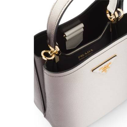 PRADA(プラダ) プラダ パニエ サフィアーノレザー スモールバッグ スフマート ホワイト  ハンドバッグ ショルダーバッグ