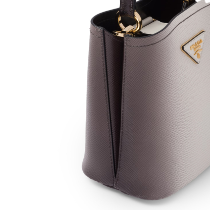 PRADA(プラダ) プラダ パニエ サフィアーノレザー スモールバッグ スフマート ホワイト  ハンドバッグ ショルダーバッグ