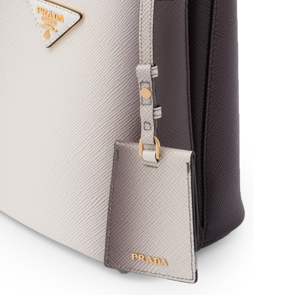 PRADA(プラダ) プラダ パニエ サフィアーノレザー スモールバッグ スフマート ホワイト  ハンドバッグ ショルダーバッグ