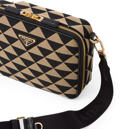 PRADA(プラダ) プラダ ブリック エンブロイダリーファブリック バッグ ショルダーバック