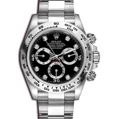ROLEX コスモグラフデイトナ ブラック/ダイヤモンド/ホワイトゴールド/オイスター Ø40mm m116509-0055 メンズ