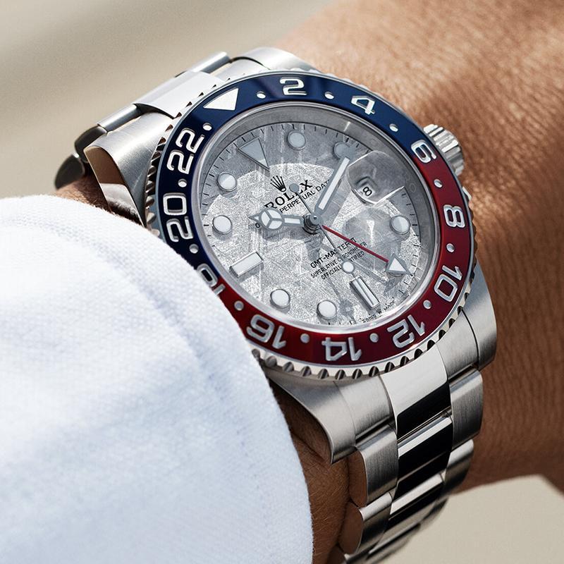 ROLEX GMTマスターⅡ 自動巻き ブラック 文字盤 ホワイトゴールド m126719BLRO-0002 メンズ