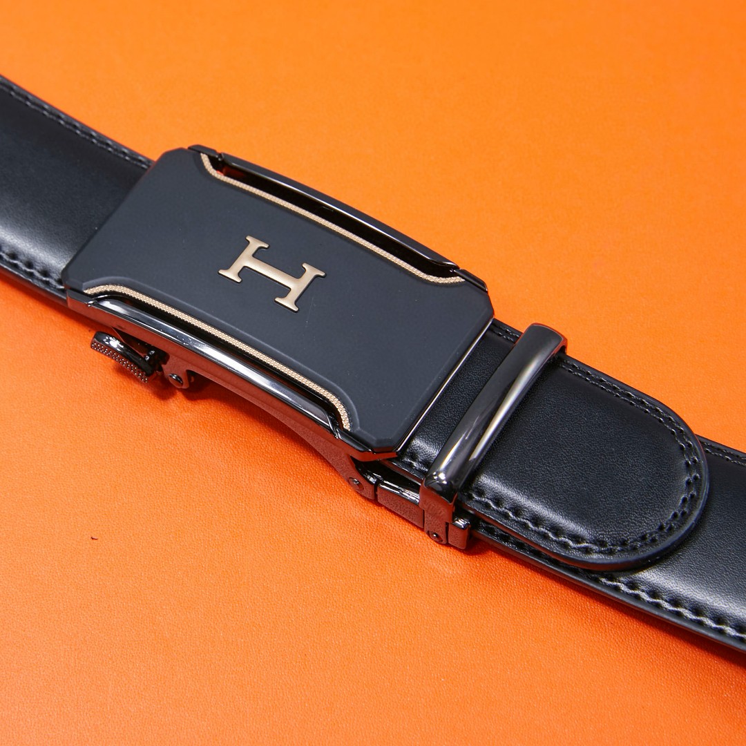 エルメス HERMES ベルト 3.5CM メンズ ブラック