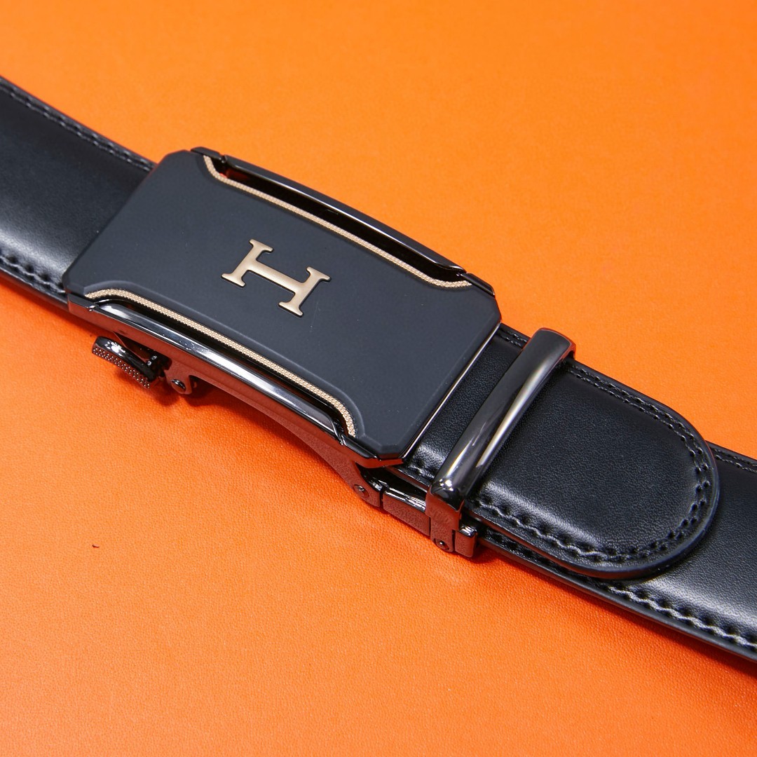 エルメス HERMES ベルト 3.5CM メンズ ブラック