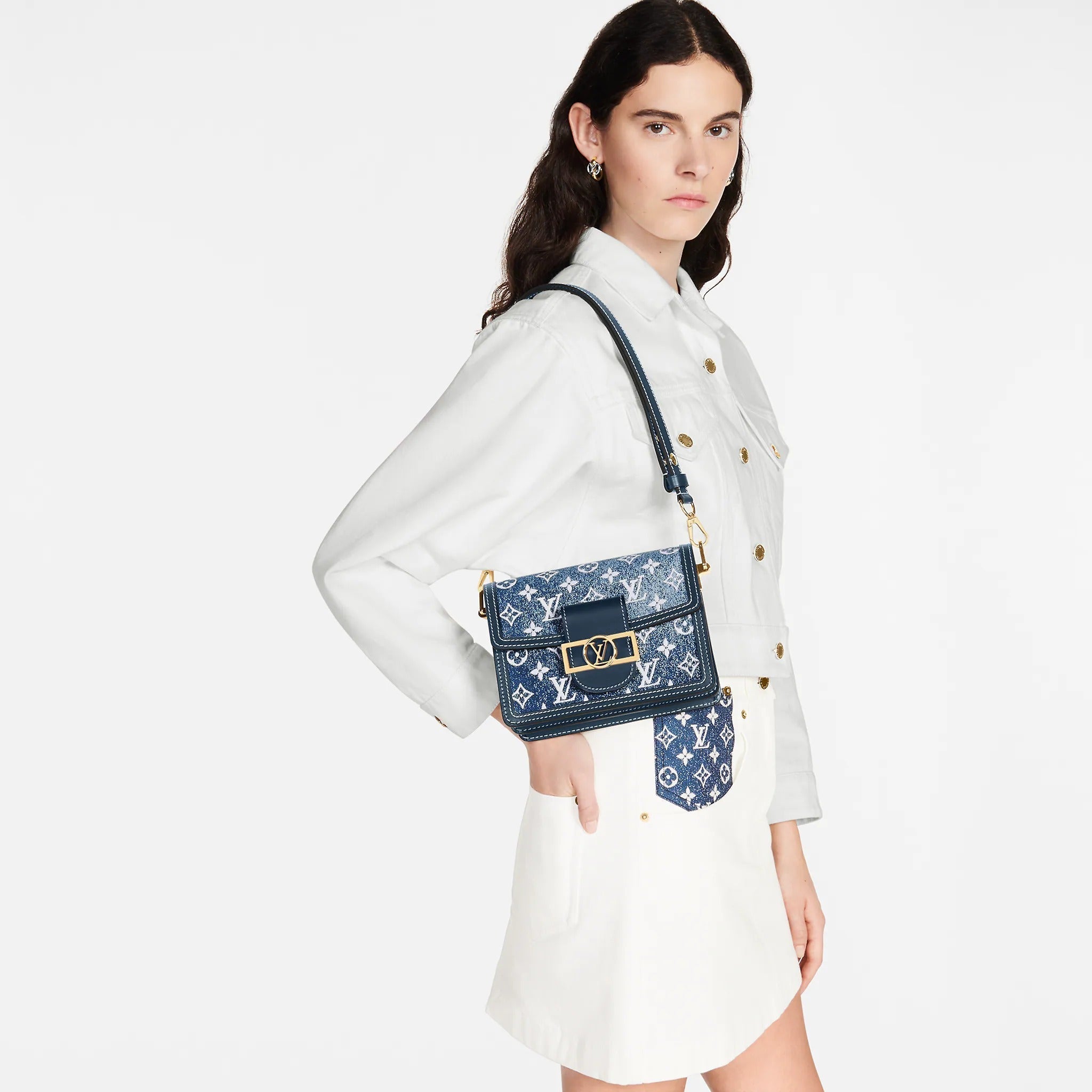 LOUIS VUITTON（ルイヴィトン）DAUPHINE ミニバッグ デニム ショルダーバッグ