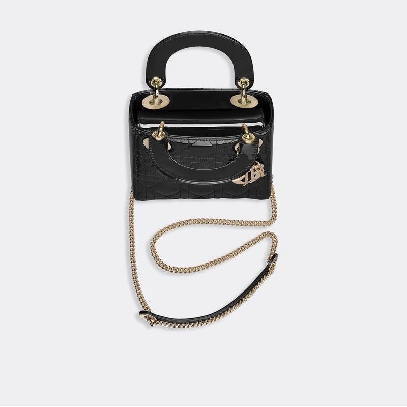 Dior(ディオール) カーフスキン Lady Dior ミニバッグ ハンドバッグ ショルダーバッグ 2色