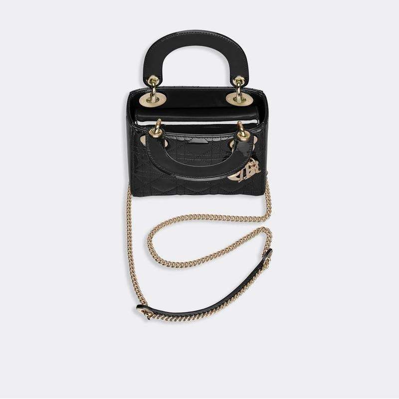Dior(ディオール) カーフスキン Lady Dior ミニバッグ ハンドバッグ ショルダーバッグ 2色