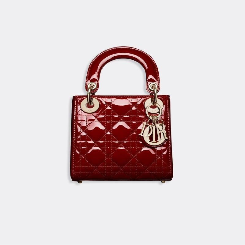 Dior(ディオール) カーフスキン Lady Dior ミニバッグ ハンドバッグ ショルダーバッグ 2色