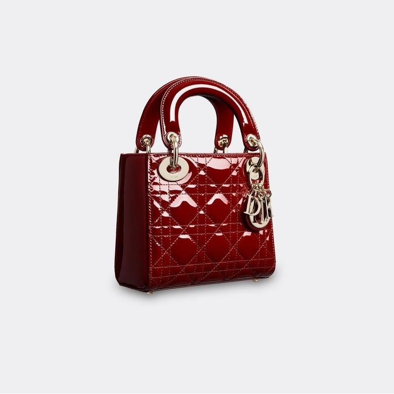 Dior(ディオール) カーフスキン Lady Dior ミニバッグ ハンドバッグ ショルダーバッグ 2色