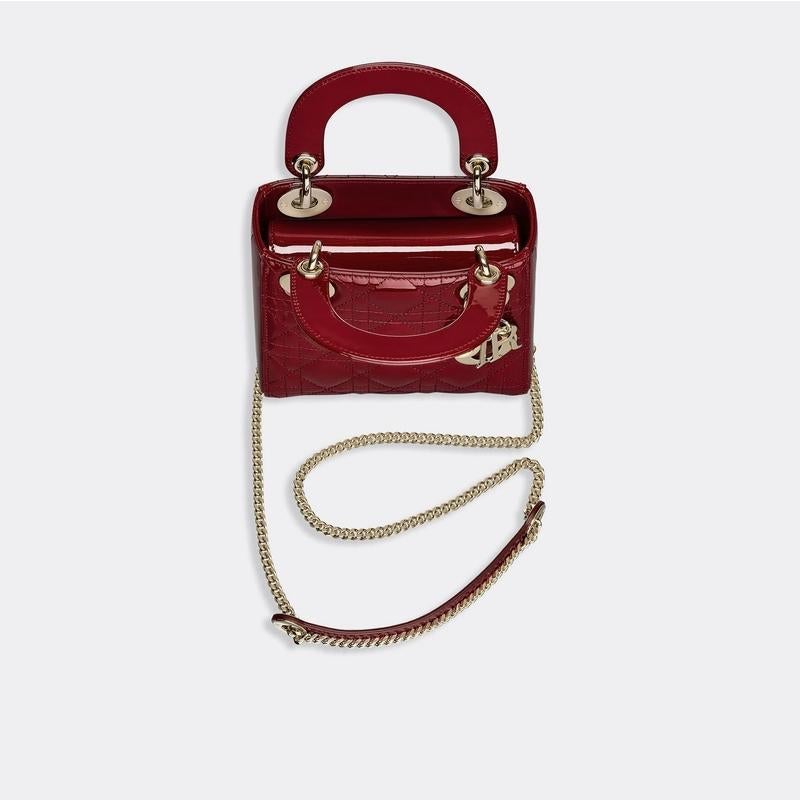 Dior(ディオール) カーフスキン Lady Dior ミニバッグ ハンドバッグ ショルダーバッグ 2色