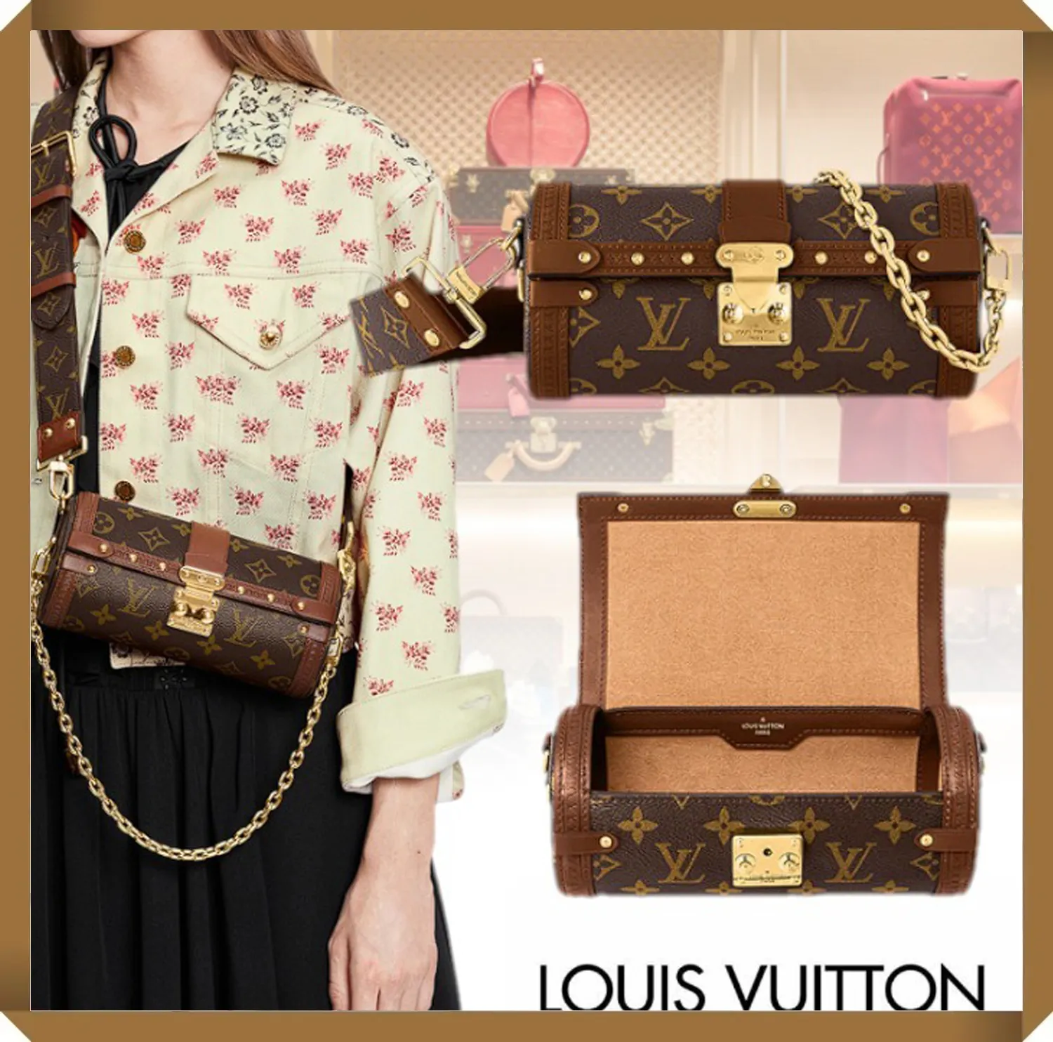 LOUIS VUITTON（ルイヴィトン）パピヨントランク ショルダーバッグ ミニバッグ
