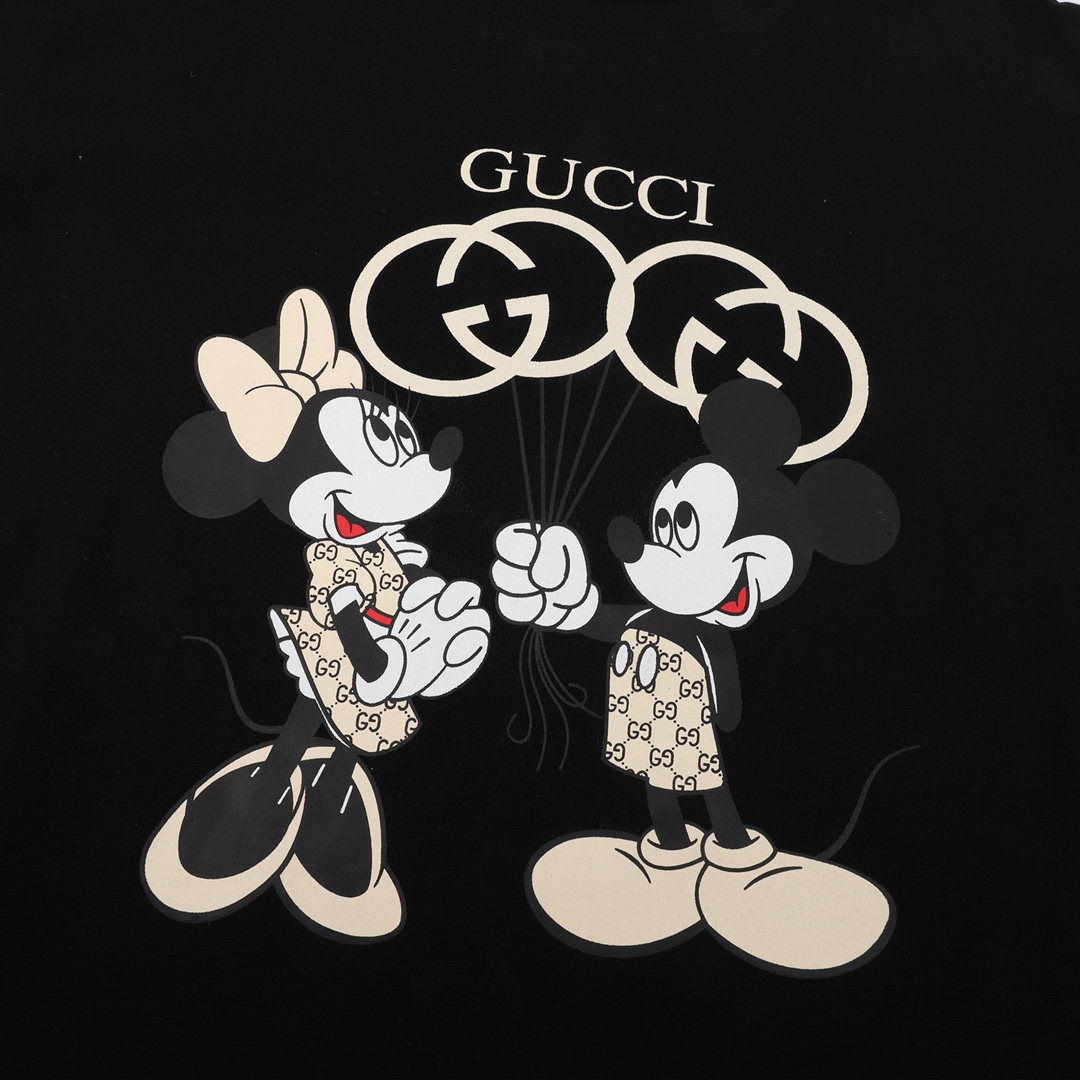 グッチ コットン プリント 半袖 Tシャツ メンズ＆レディース