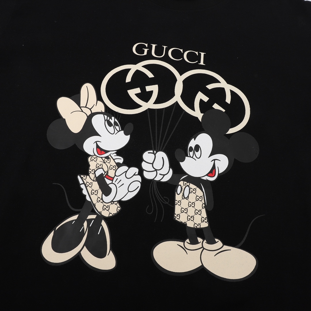 グッチ コットン プリント 半袖 Tシャツ メンズ＆レディース