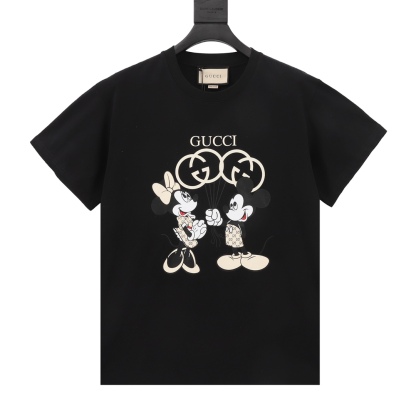 グッチ コットン プリント 半袖 Tシャツ メンズ＆レディース
