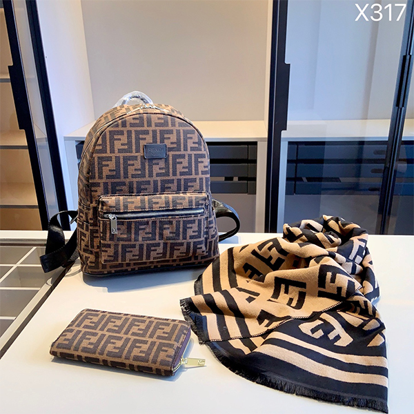 フェンディ バッグ+財布+スカーフ お得セット 3点 レディース