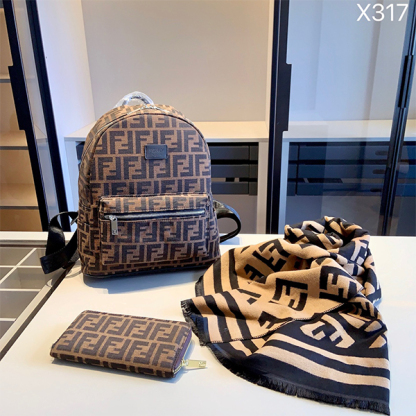 フェンディ バッグ+財布+スカーフ お得セット 3点 レディース