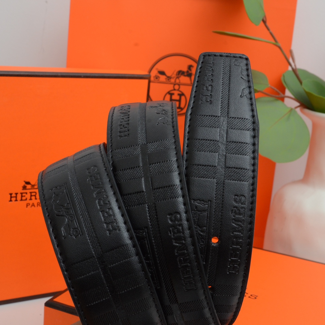 エルメス ベルト 牛革 38mm 穴あけ器を贈り 3色 メンズ