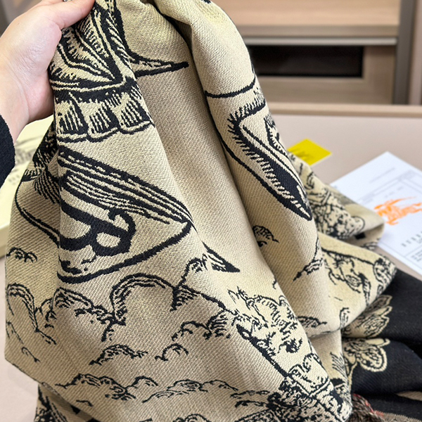 バーバリーBurberry 両面カシミヤマフラー レディース