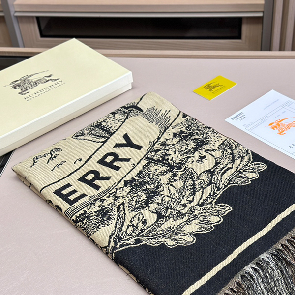 バーバリーBurberry 両面カシミヤマフラー レディース