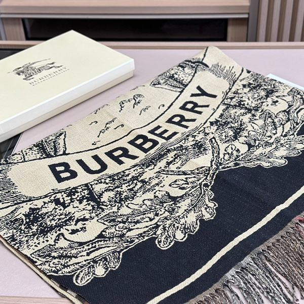 バーバリーBurberry 両面カシミヤマフラー レディース