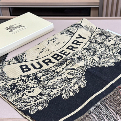 バーバリーBurberry 両面カシミヤマフラー レディース
