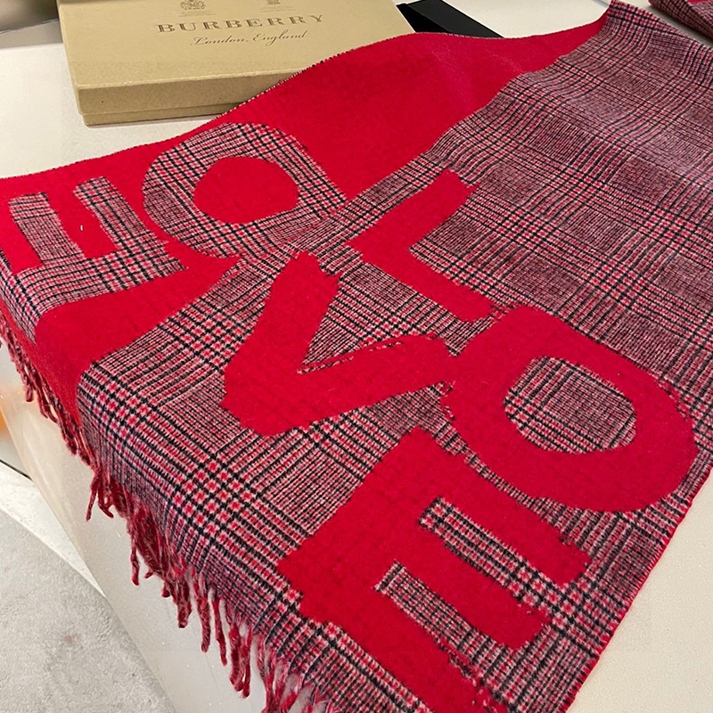 バーバリーBurberry カシミヤ ウール マフラー レディース