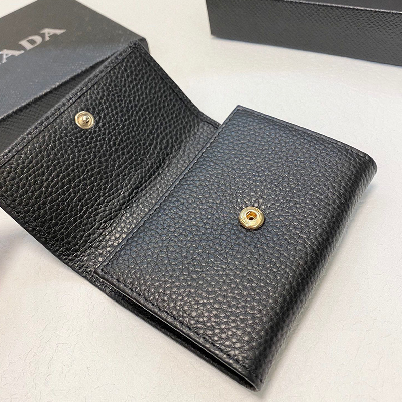 PRADA(プラダ) 折財布 ブラック レディース カードケース