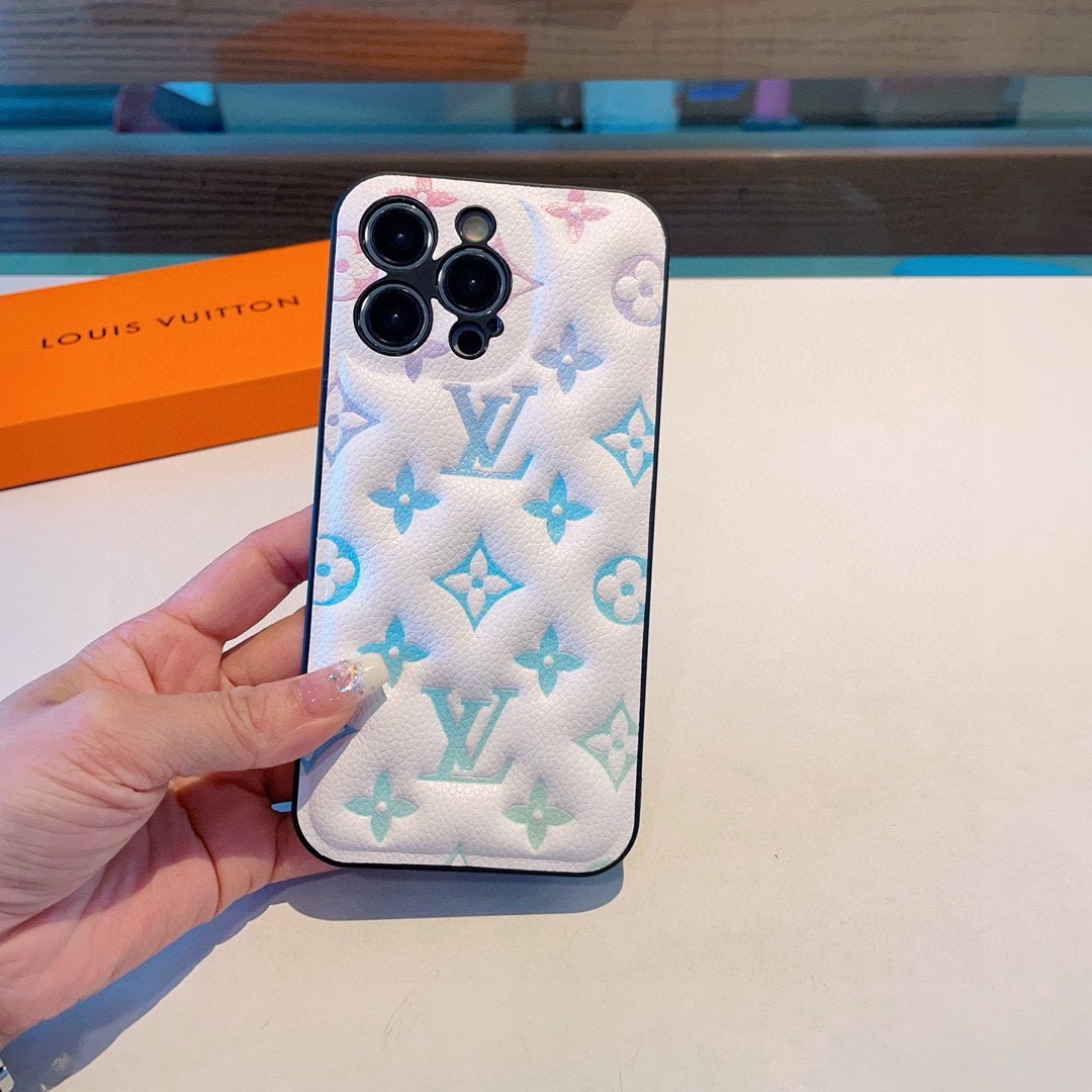 ルイヴィトン 携帯ケース プリント 2色 レディース