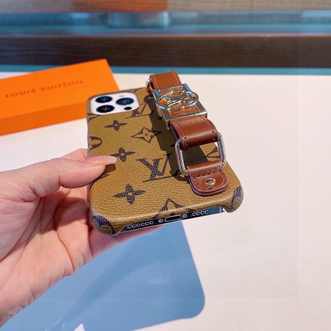 ルイヴィトン 携帯ケース シンプル 2色 レディース