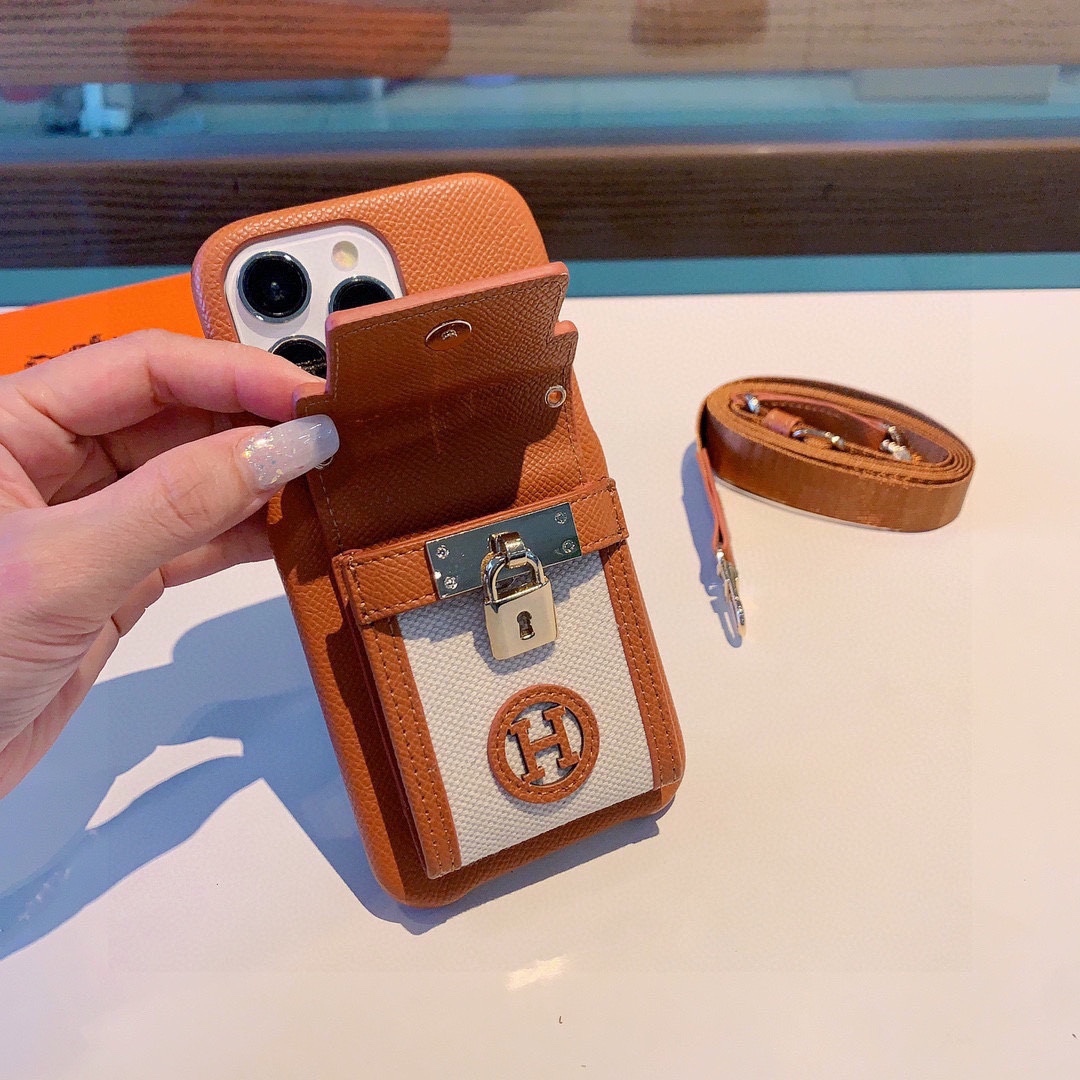 エルメス カードホルダー クロスボディ ファッション 携帯ケース レディース