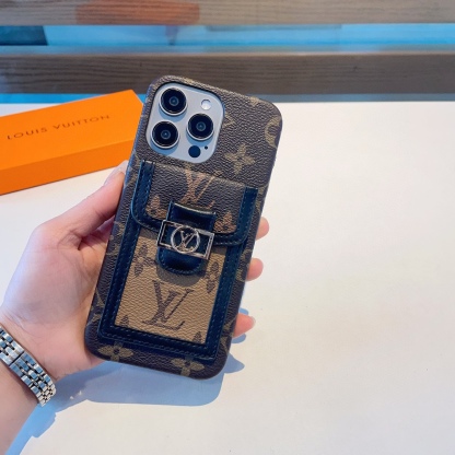 ルイヴィトン 携帯ケース カードスロット付き 2色 レディース＆メンズ