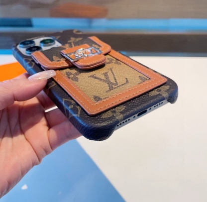 ルイヴィトン 携帯ケース カードスロット付き 2色 レディース＆メンズ
