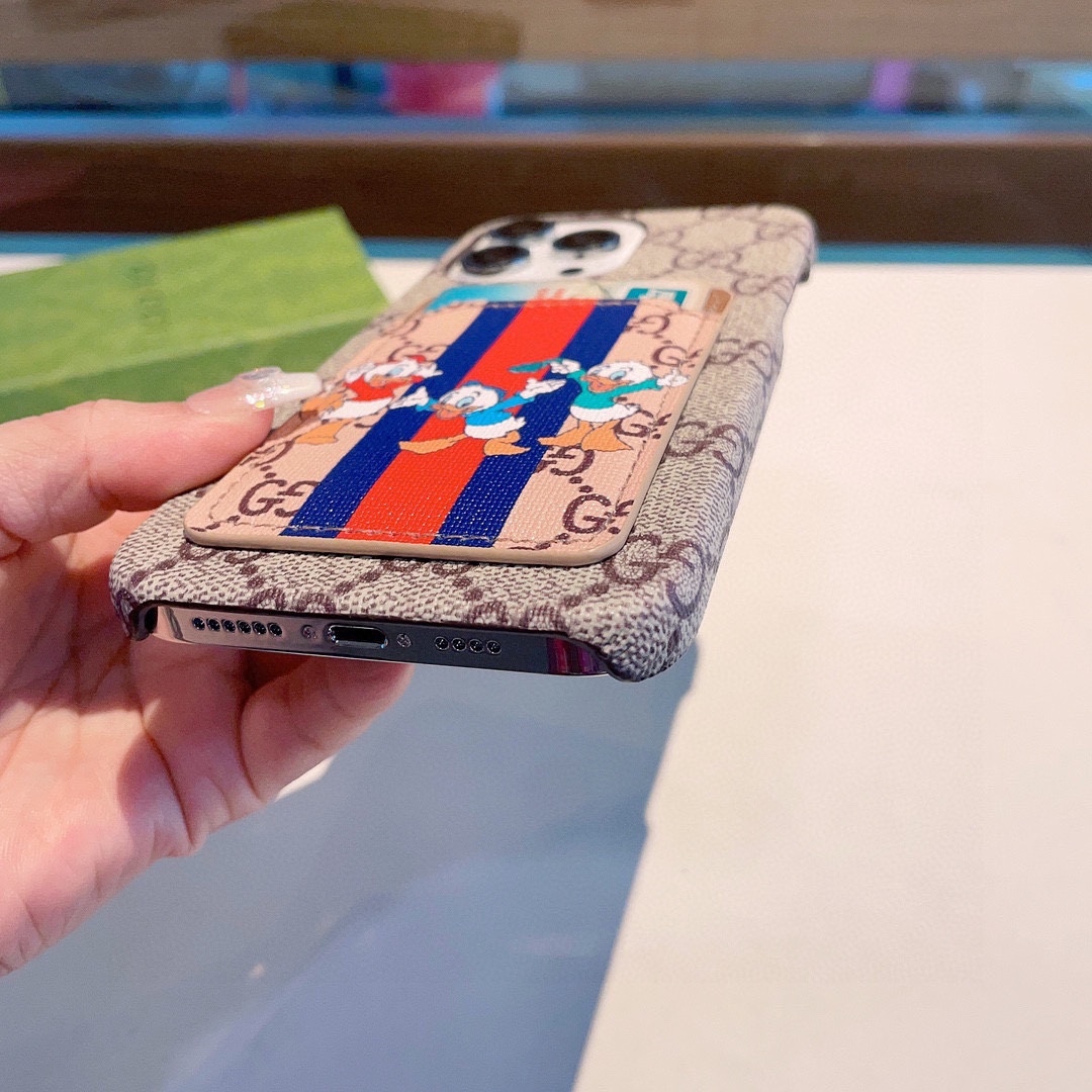 グッチ ファッション 携帯ケース iPhoneケース カードスロット付 レディース