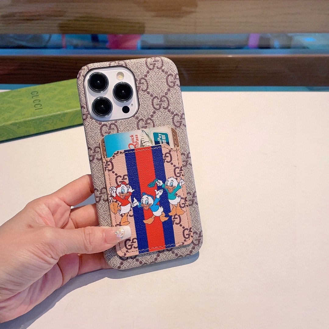 グッチ ファッション 携帯ケース iPhoneケース カードスロット付 レディース