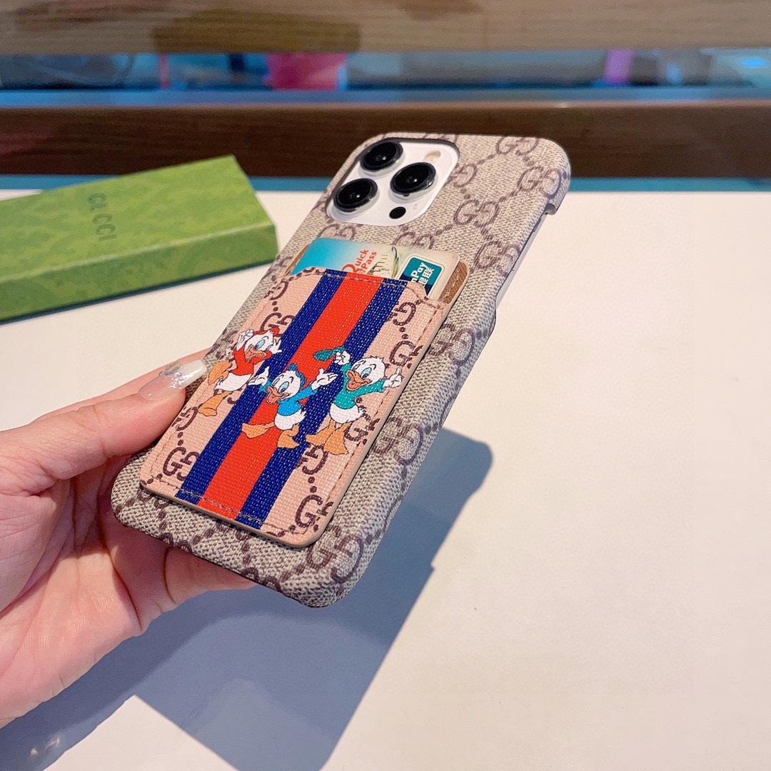 グッチ ファッション 携帯ケース iPhoneケース カードスロット付 レディース