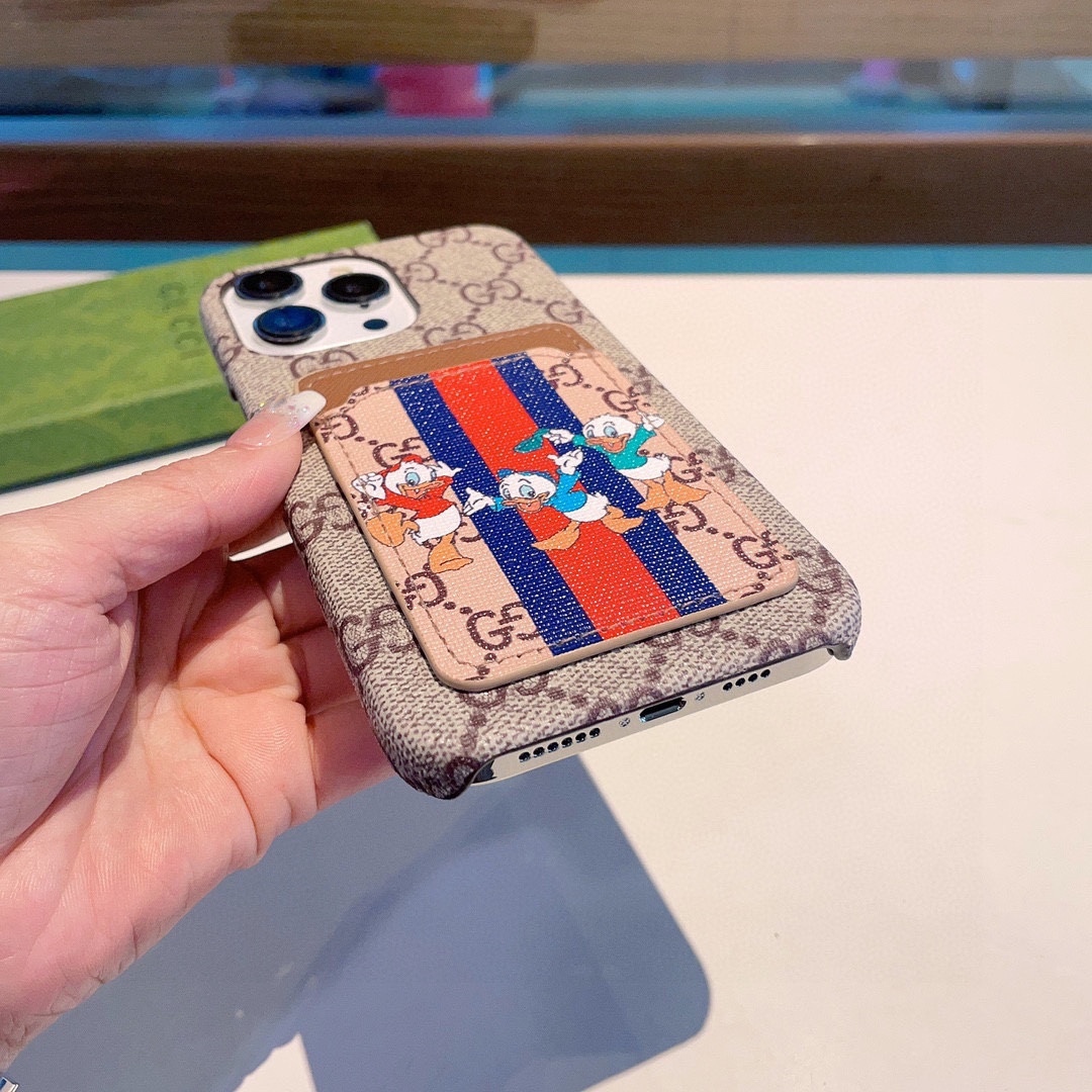 グッチ ファッション 携帯ケース iPhoneケース カードスロット付 レディース