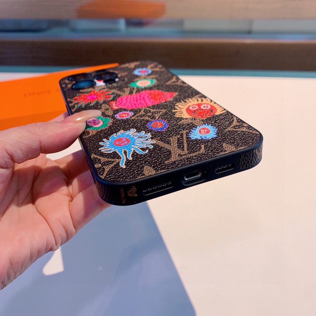 ルイヴィトン 携帯ケース プリント 2色 レディース