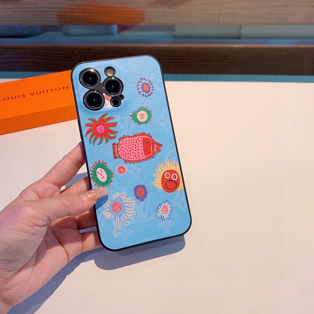 ルイヴィトン 携帯ケース プリント 2色 レディース